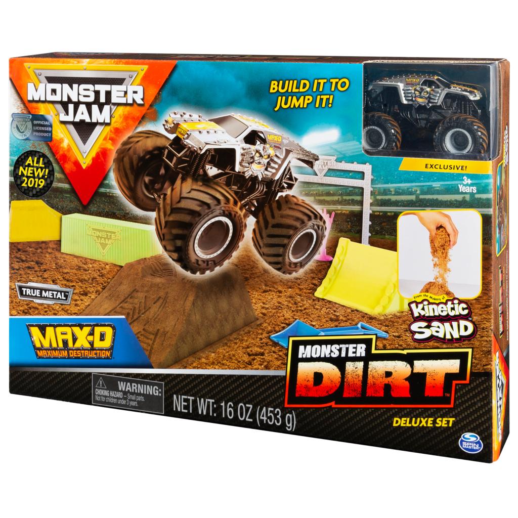 MONSTER JAMモンスター ジャムMAX-D DIRT ARENA SET Monster Jam, Max D Monster Dirt Deluxe Set, Featuring 16oz