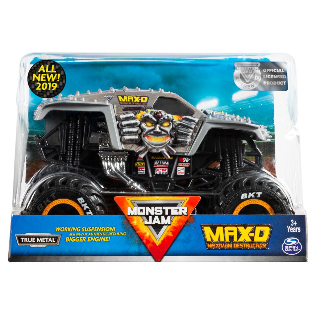 Monster Jam, Official Max D Monster Truck, Die-Cast Vehicle, 1:24