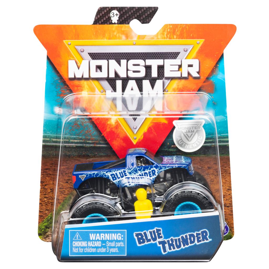 Monster Jam, Official Blue Thunder Monster Truck, Die-Cast Vehicle, 1:64  Scale - Monster Jam