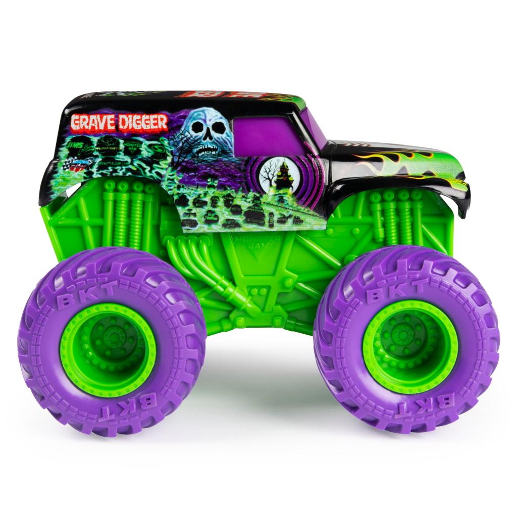 Monster Jam, Official Grave Digger Rev ‘N Roar Monster Truck, 1:43 ...