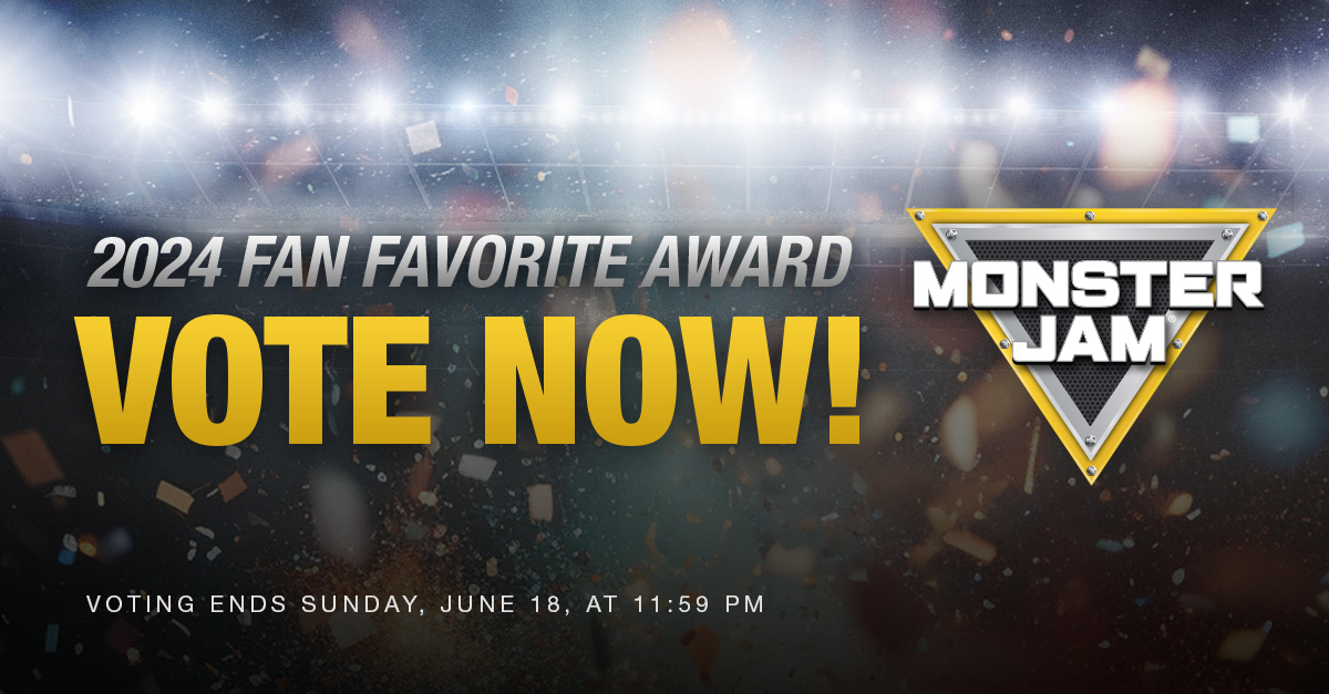 Monster Jam 2024 Fan Favorite Award Vote Now Graphic