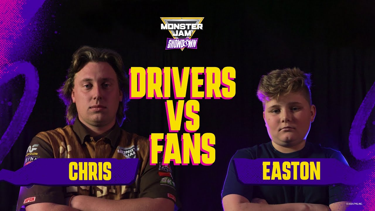 Monster Jam Showdown: Drivers vs. Fans featuring Chris Koehler and Monster Jam fan Easton!