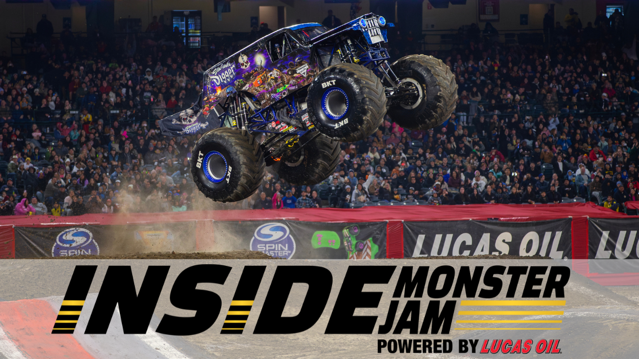 Photo of Ryan Anderson with Inside Monster Jam logo