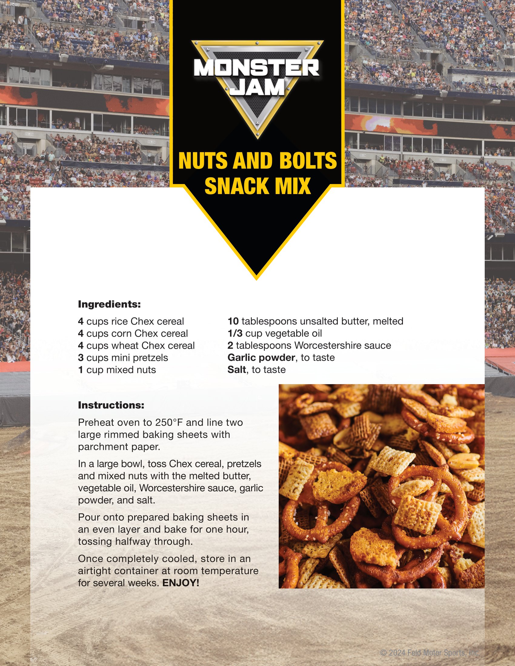 Monster Jam Nuts and Bolts Snack Mix