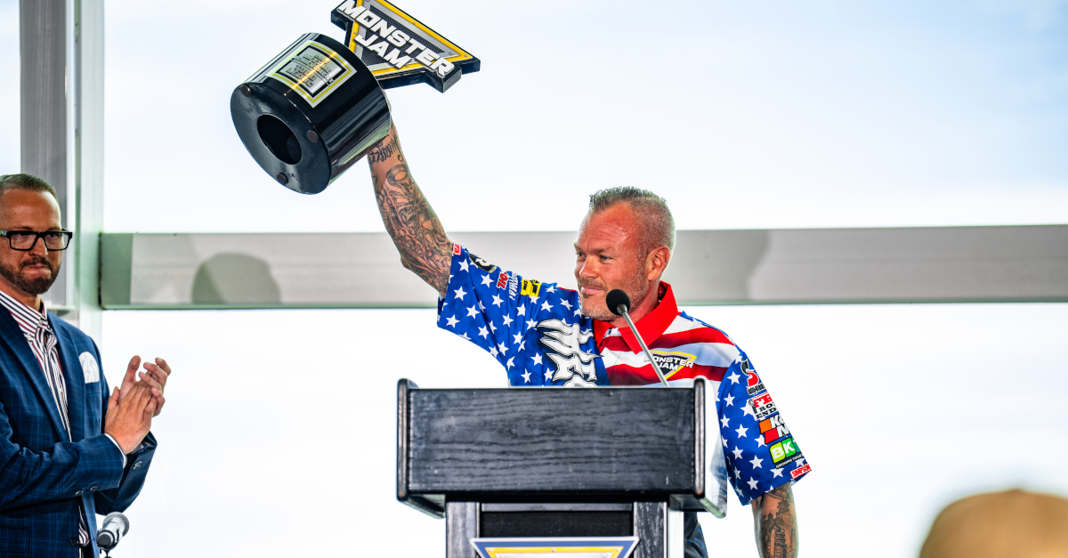 Todd LeDuc is awarded a lifetime achievement award