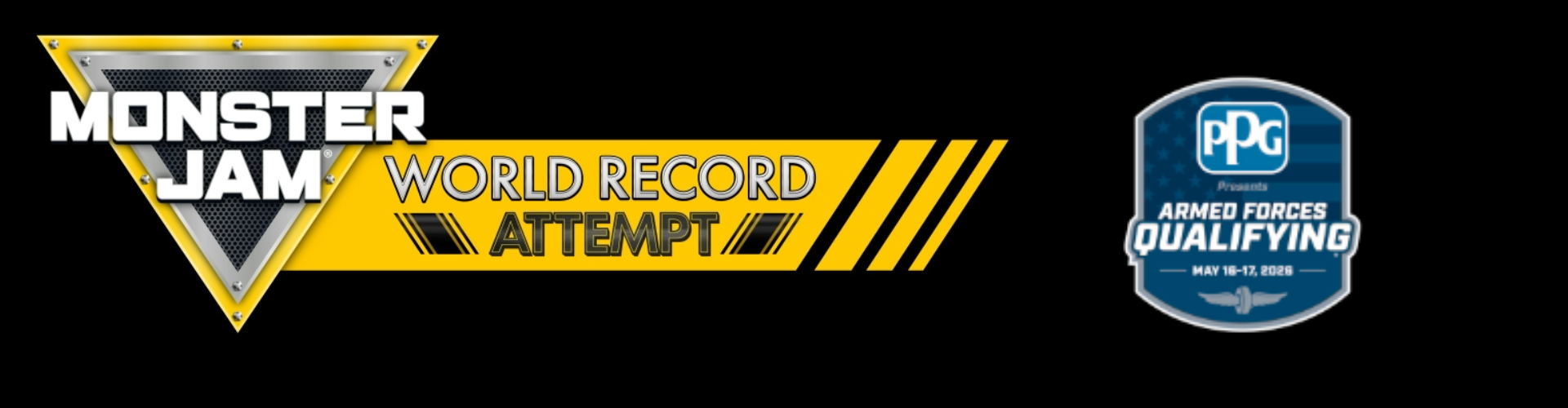 Logo for the Monster Jam World Speed Record Attempt
